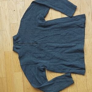 Rough dress Grey half zip sweater medium